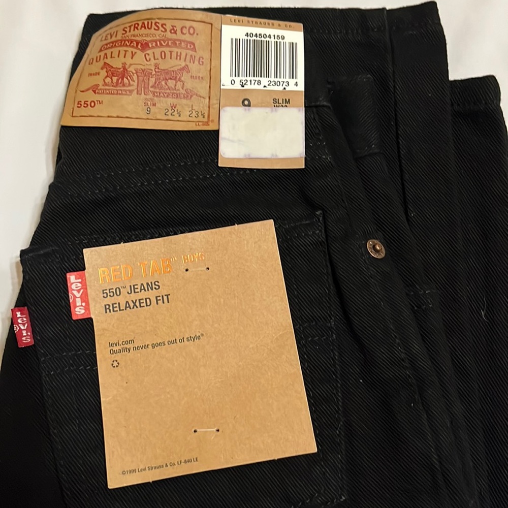 New Boys Black Levi’s Jeans